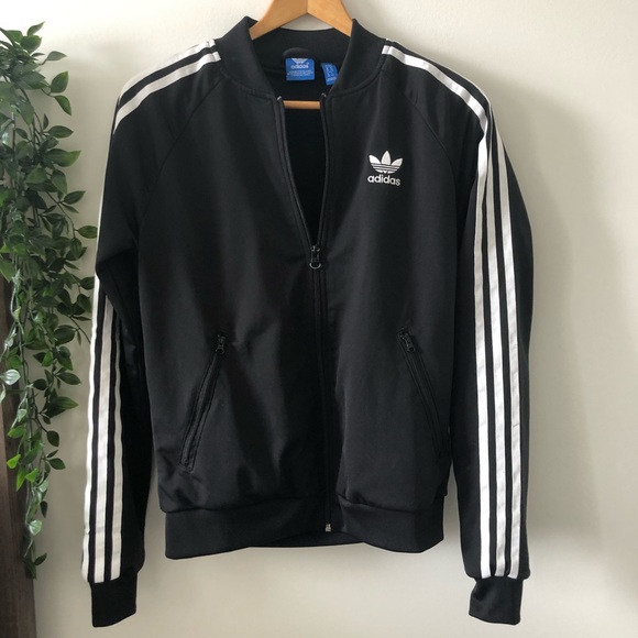 ❌SOLD❌Adidas Black and White Sweater Jacket - Picture 2 of 3